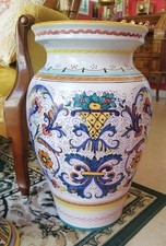 Vaso Portaombrelli Ceramica Artistica Deruta 50 Cm