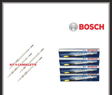 KIT 4 CANDELETTE BOSCH 0250203002 FIAT IDEA LINEA PALIO SIENA STRADA 1,3 MTJ