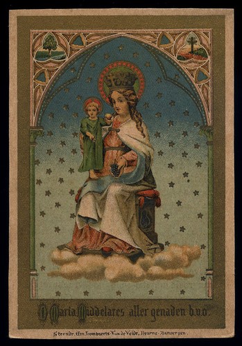Antico santino cromo holy - cromo-holy, card