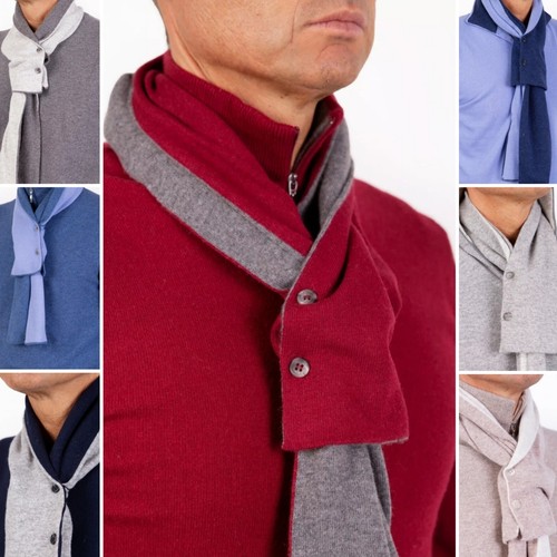 Sciarpa uomo misto cashmere - misto,