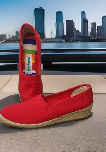 Espadrillas tela rossa