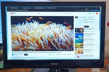 MONITOR TV DICRA 22 LED226FHD FULL HD + TELECOMANDO + BASE COMPLETO PRONTO USO