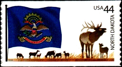 Bandiera stato dakota nord - bandiera,