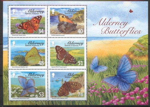 Foglio farfalle alderney - foglio,