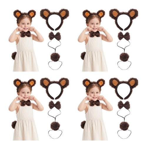 Set cerchietto orecchio orso - set,