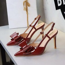 Decolte Rosso Vino Slingback