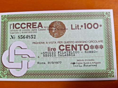 Miniassegno sovrastampato - miniassegno,
