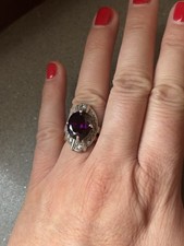 Anello in argento 925 brunito