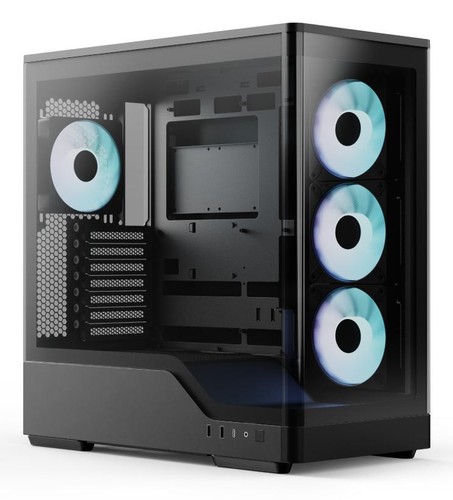 Aerocool p500a midi tower - p500a-bk,