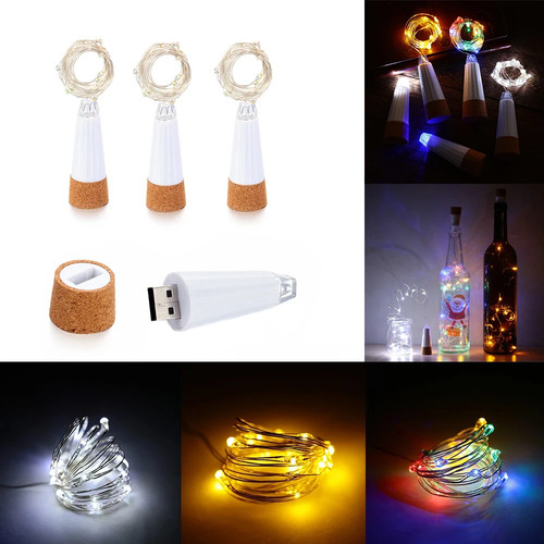 Led bottiglia di - 2m, sughero