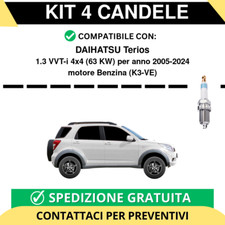 KIT 4 CANDELE per DAIHATSU