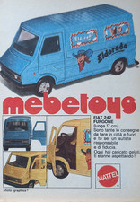 Pubblicità Advertising Italian Clipping 1977 MEBETOYS FIAT 242 FURGONE ELDORADO,