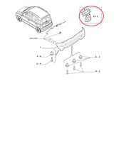 Rear bumper fixing kit fiat - rear,
