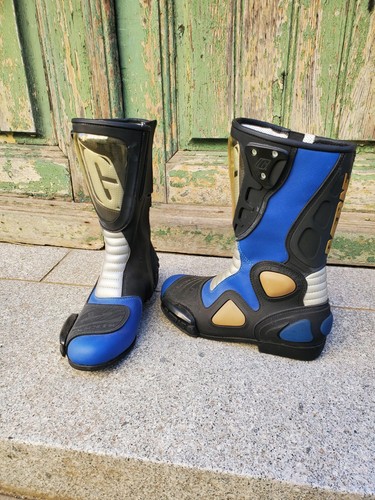 Stivali moto blu nero - stivali, blu/nero