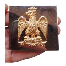 *HH* Stemma decorazione fibbia cinta placca militare aquila esercito metal