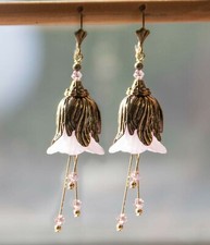 Orecchini viola fiore tulipano