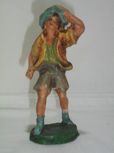 Pastore presepe viandante con - viandante,