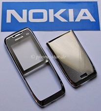 ORIGINALE NOKIA E51 A-COVER COPERCHIO BATTERIA ANTERIORE BACKCOVER CUSTODIA FASCIA ACCIAIO BIANCO