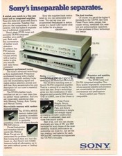 Amplificatore Sony TA-F55 1980 St-J55 Sintonizzatore Stereo Hi-Fi Stampa Vintage Pubblicità 