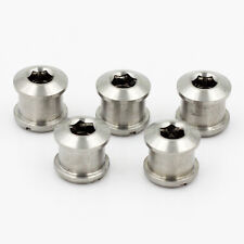 Bulloni corona guarnitura Ti titanio nuovi dadi M8 bici strada MTB 5 paia 