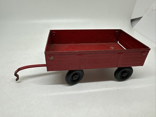 Vintage ertl red farm barge - red,