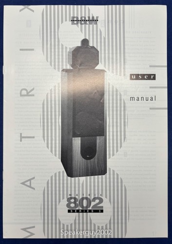 Manuale utente originale w - utente, b&w