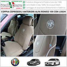 COPPIA COPRISEDILI Specifici Alfa Romeo 159 / SW Fodere Foderine SOLO ANTERIORI