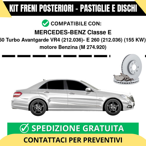 Kit freni posteriori per - kit,