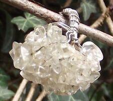 Grande anello Argento e Cristallo di Rocca. Misura modulabile dal 9 al 13