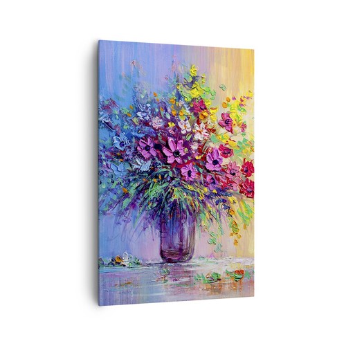 Quadro tela 80x120cm fiori - quadro,