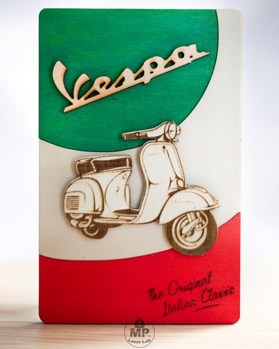 Quadro legno vespa - quadro,