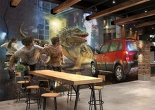 Carta da parati 3D lucertola