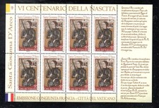 Francobolli Vaticano Foglietto Congiunta Giovanna d'Arco 2012 MNH** VT31