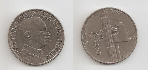 Italy lire 1924 vittorio - 2,