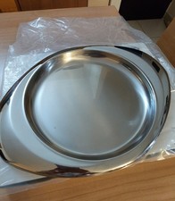 Vassoio acciaio inox AMC, vassoio da portata da dia.24 cm