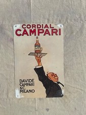 Insegna in metallo, Cordial Campari, 20x30  cm