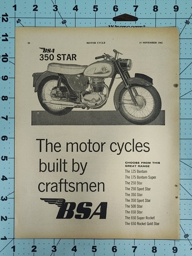 1962 bsa 350 - bsa, star