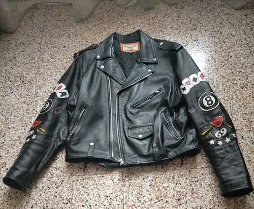 Giacca pelle moto - pelle, al