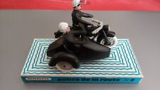 MINIALUXE(France): Moto Police avec side-car - 1/32 - RARE