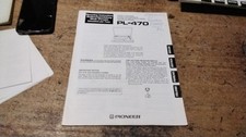 Pioneer 470 piatto - pioneer, pl-470