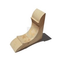 Capitello Archetto in legno Abete cm 25,5 x 25,5 x 8-10 per Pergole Gazebo Dehor