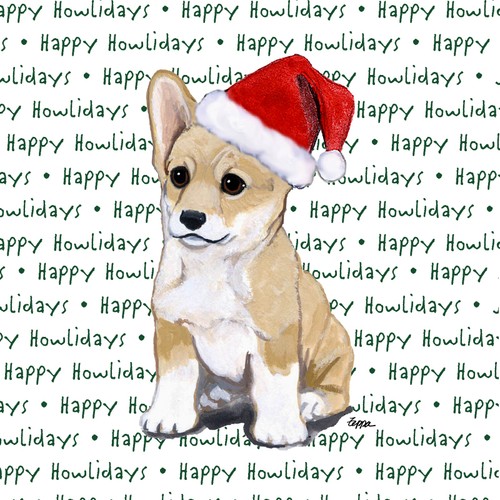 Corgi sottobicchieri natale - corgi, a