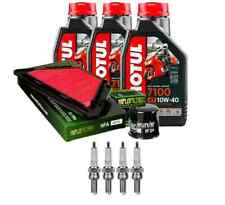 KIT TAGLIANDO YAMAHA XJ6 N 600 09 14 OLIO MOTUL 7100 10W40 FILTRI HIFLO CANDELE