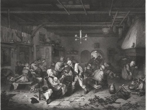 Birreria olandese incisione - olandese,