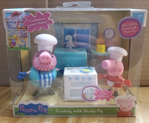 Peppa pig cooking with - pig,