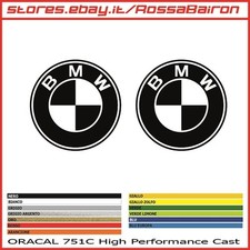 KIT 2 ADESIVI BMW LOGO mm.50 - DECALS AUFKLEBER PEGATINAS STICKERS SBK MOTOGP