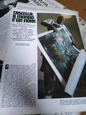 MICHELE CASCELLA PITTORE ORTONA ANNO 1970 clipping articolo IL MONDO UN FIORE