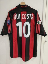 MATCH WORN Shirt RUI COSTA Milan NO Italia, Juventus, Napoli , Inter, Roma