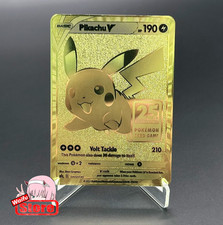 Pokemon card pikachu 25th - pokemon, v