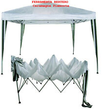 GAZEBO VIGOR ALU PIEGHEVOLE con sacca copertura 180 gr/m.2 allu 3 X 3 X 2.6 mt h
